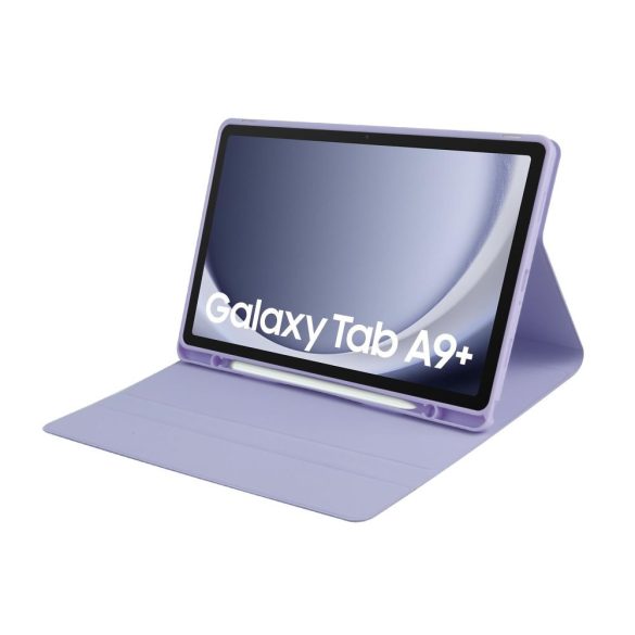 Tech-Protect Sc Pen + Keyboard Samsung Galaxy Tab A9 Plus 11.0" X210/X215/X216 oldalra nyíló okos tok, érintőceruza tartóval, billentyűzettel, lila