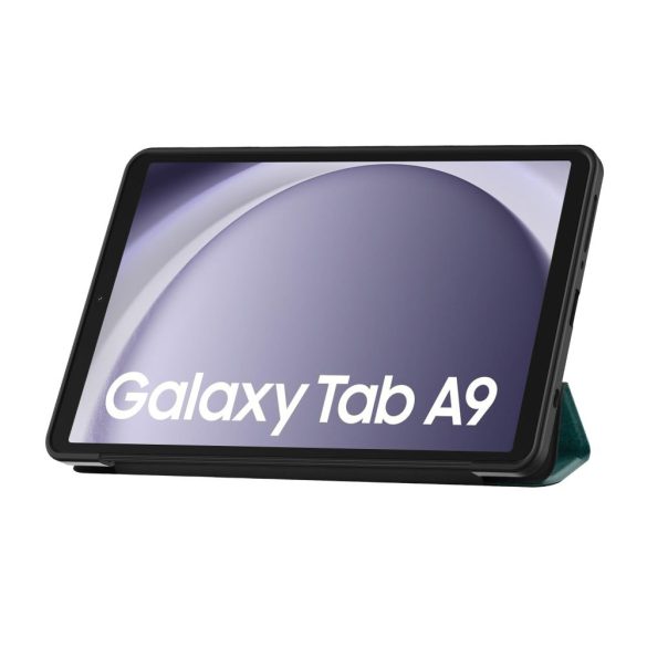 Tech-Protect Smartcase Samsung Galaxy Tab A9 8.7" X110/X115 oldalra nyíló smart tok, cicás, zöld
