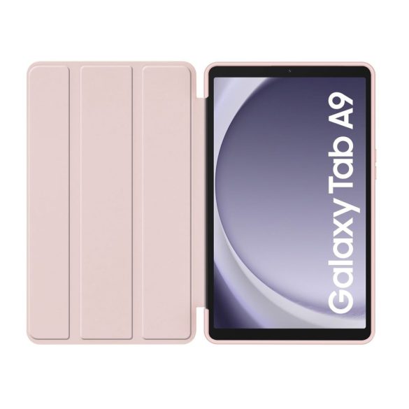 Tech-Protect Smartcase Samsung Galaxy Tab A9 8.7" X110/X115 oldalra nyíló smart tok, márványmintás, rózsaszín