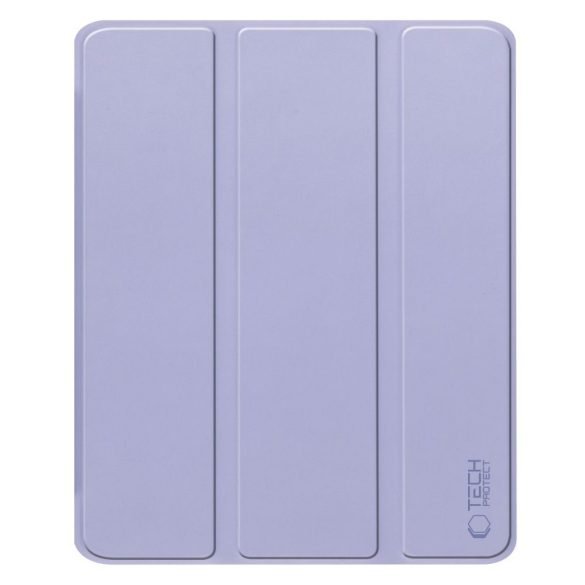 Tech-Protect Sc Pen iPad Air 13 (2024) oldalra nyíló okos tok, érintőceruza tartóval, lila