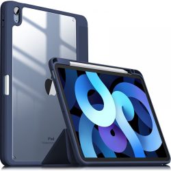   Infiland Crystal Case iPad Air 4 10.9" (2020) oldalra nyíló tok, sötétkék