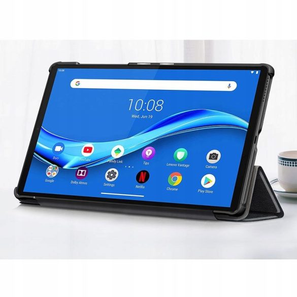 Tech-Protect Smartcase Lenovo Tab M10 10.1" (2020) TB-X306 oldalra nyíló smart tok, fekete