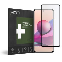   Hofi Glass Pro+ Xiaomi Redmi Note 10/Note 10S Full Glue kijelzővédő edzett üvegfólia (tempered glass) 9H keménységű, fekete