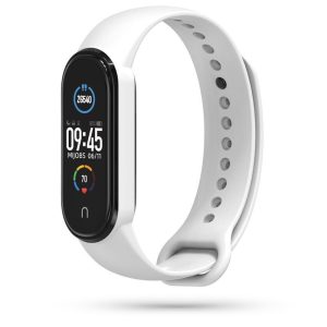 Tech-Protect Iconband Xiaomi Mi Smart Band 5/6/6/NFC/7 szilikon szíj, fehér