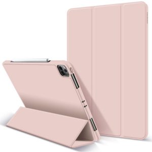 Tech-Protect Smartcase Pen iPad Pro 11" (2021) oldalra nyíló okos tok, érintőceruza tartóval, rózsaszín