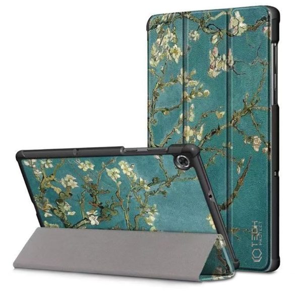 Tech-Protect Smartcase "Sakura" Lenovo Tab M10 Plus 10.3 TB-X606 oldalra nyíló smart tok, mintás