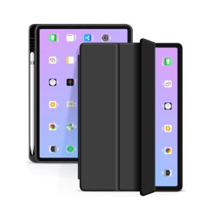 Tech-Protect Smartcase Pen iPad Air 4 (2020) oldalra nyíló okos tok, fekete