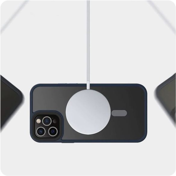 Tech-Protect Magmat MagSafe iPhone 13 hátlap, tok, matt fekete