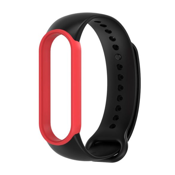 Tech-Protect Iconband Xiaomi Mi Smart Band 5/6/6 NFC szilikon szíj, fekete-piros