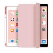   Tech-Protect Sc Pen iPad Air 4 2020 / iPad Air 5 2022 oldalra nyíló okos tok, érintőceruza tartóval, rózsaszín