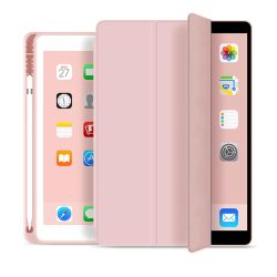  Tech-Protect Sc Pen iPad Air 4 2020 / iPad Air 5 2022 oldalra nyíló okos tok, érintőceruza tartóval, rózsaszín