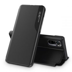   Tech-Protect Smart View Redmi Note 10 5G/Poco M3 Pro/Poco M3 5Goldalra nyíló tok, fekete
