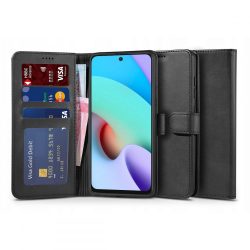   Tech-Protect Wallet2 Xiaomi Redmi 10 oldalra nyíló hátlap, tok, fekete