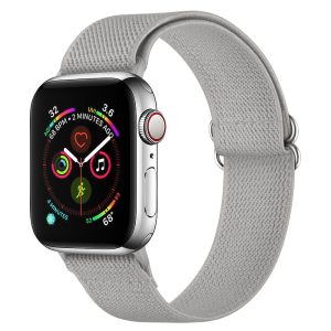 Tech-Protect Mellow Apple Watch 1/2/3/4/5/6/7/Se 42/44/45mm óraszíj, világos szürke