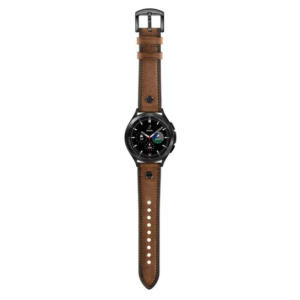 Tech-Protect Screwband Samsung Galaxy Watch 4 40/42/44/46mm bőr óraszíj, barna