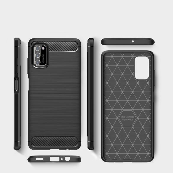 Tech-Protect Carbon Flexible Samsung Galaxy A03s hátlap, tok, fekete