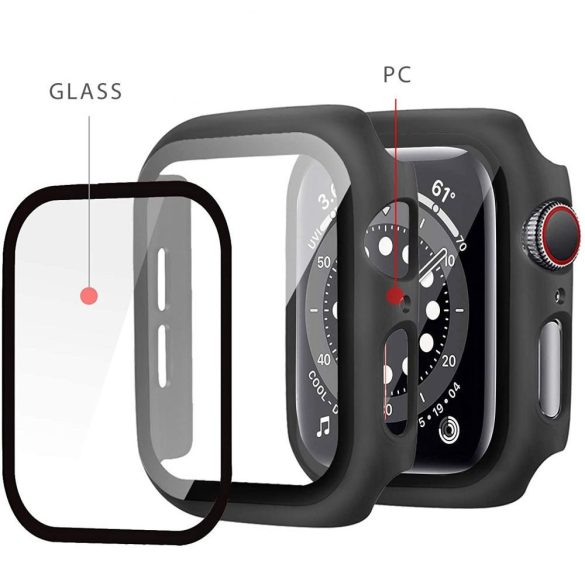 Tech-Protect Defense 360 Apple Watch 7 45mm kijelző+óravédő, fekete