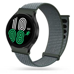 Tech-Protect Nylon Samsung Galaxy Watch 4 40/42/44/46mm óraszíj, sötétszürke