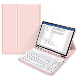   Tech-Protect Smartcase Pen  iPad Pro 11" (2020/2021) oldalra nyíló smart tok billentyűzettel, rózsaszín