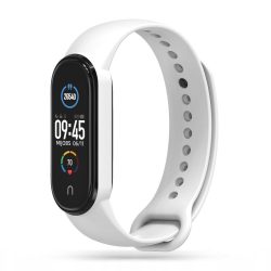   Tech-Protect Iconband Xiaomi Mi Smart Band 5/6/6/NFC/7 szilikon szíj, fehér