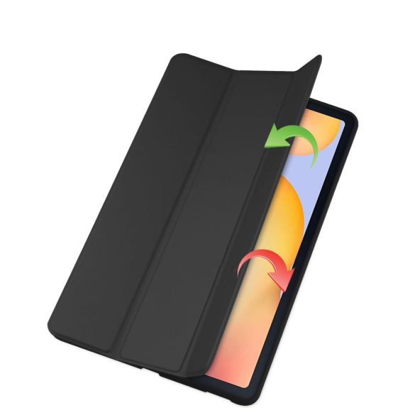 Tech-Protect Smartcase ”2” Samsung Galaxy Tab S6 Lite10.4 2020 / 2022 oldalra nyíló okos tok, fekete