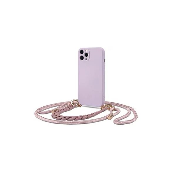 Tech-Protect Icon Chain iPhone 12 szilikon tok, lila