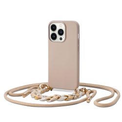 Tech-Protect Icon Chain iPhone 14 Pro hátlap, tok, bézs