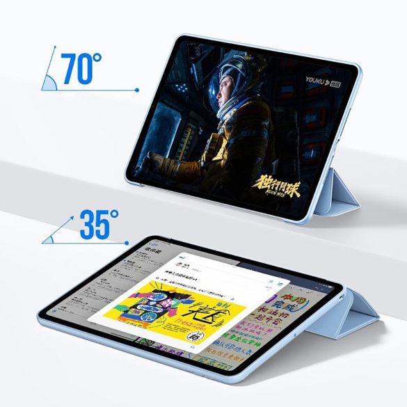Tech-Protect Smartcase iPad 10.9", 10. gen. (2022) oldalra nyíló okos tok, szürke