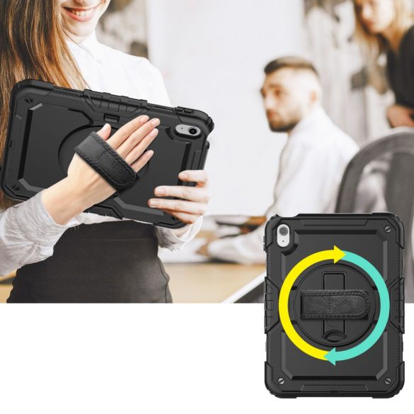 Tech-Protect Solid360 iPad 10.9", 10. gen. (2022) ütésálló hátlap, tok, fekete