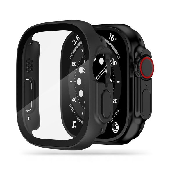 Tech-Protect Defense 360 Apple Watch Ultra (49 mm) előlap, fekete-átlátszó