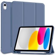   Tech-Protect Smartcase Pen iPad 10.9", 10. gen. (2022) oldalra nyíló okos tok, érintőceruza tartóval, kék