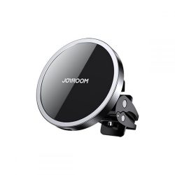   Joyroom JR-ZS240 Magnetic Car Mount MagSafe kompatibilis töltő és tartó, szellőzőrácsra, 15W, fekete