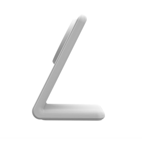 Tech-Protect Qi15W-A23 Magnetic Magsafe Wireless Charger Magsafe kompatibilis vezeték nélküli asztali töltő, gyorstöltő, 15W, fehér