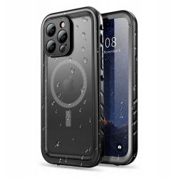   Tech-Protect Shellbox Magsafe Ip68 iPhone 14 Pro Magsafe kompatibilis vízálló, ütésálló előlap+hátlap, tok, fekete