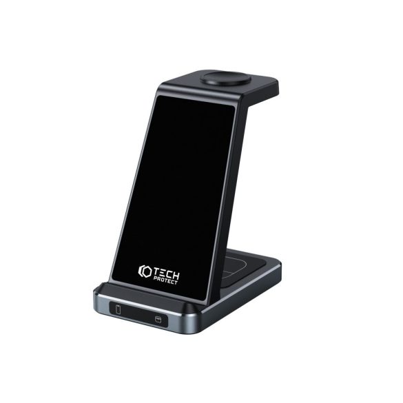 Tech-Protect Qi15W-A26 3In1 Wireless Charger vezeték nélküli töltőállomás , fekete