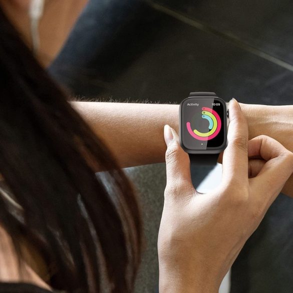 Tech-Protect Defense 360 Apple Watch 7/8/9 (45Mm) kijelző+óravédő, sötétkék-narancssárga