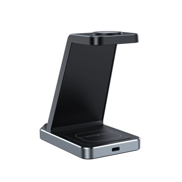 Tech-Protect Qi15W-A26 3In1 Wireless Charger Magsafe kompatibilis vezeték nélküli töltőállomás , fekete