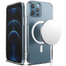   Ringke Fusion Magnetic Magsafe Iphone 12 Pro Max hátlap, tok, matt átlátszó