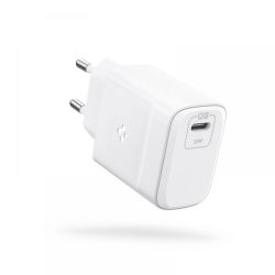   Spigen PE2011 hálózati töltő adapter, gyorstöltő, USB-C, PD20W/QC3.0, 3A, fekete