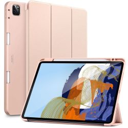   ESR Rebound Pencil iPad Pro 11" (2021) oldalra nyíló okos tok, érintőceruza tartóval, rozé arany