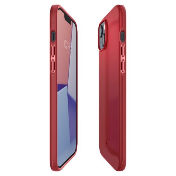 Spigen Thin Fit iPhone 14 hátlap, tok, piros