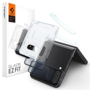   Spigen Glass 2 db EZ Fit Samsung Galaxy Z Fold 4 kijelzővédő üvegfólia + zsanér film, fekete