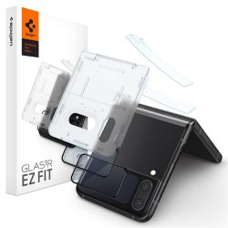   Spigen Glass 2 db EZ Fit Samsung Galaxy  Z Fold 4 kijelzővédő üvegfólia + zsanér film, fekete