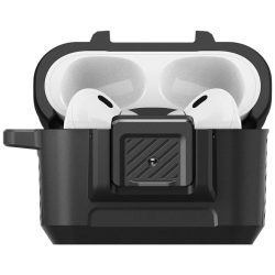 Spigen Lock Fit Airpods Pro 1/2  ütésálló tok, fekete