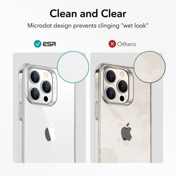 ESR Project Zero iPhone 14 Pro Max ütésálló hátlap, tok, átlátszó