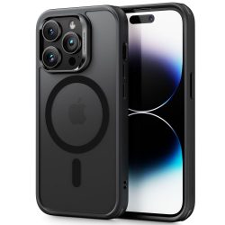   ESR CH Halolock Magsafe iPhone 14 Pro hátlap, tok, átlátszó-fekete