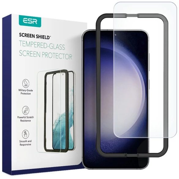 ESR Samsung Galaxy S23 Plus Screen Shield teljes kijelzős üvegfólia, átlátszó