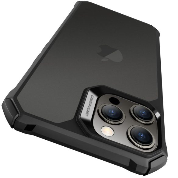ESR Air Armor iPhone 15 Pro Max ütésálló hátlap, tok, átlátszó-fekete