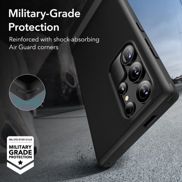 ESR Air Shield Boost Samsung Galaxy S24 Ultra hátlap, tok, fekete