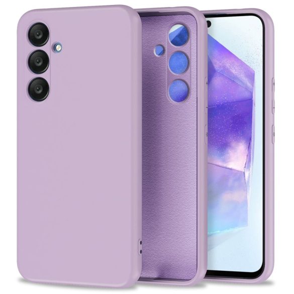 Tech-Protect Icon Samsung Galaxy Galaxy A55 5G szilikon hátlap, tok, lila